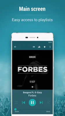 Mobi Music Player android App screenshot 1