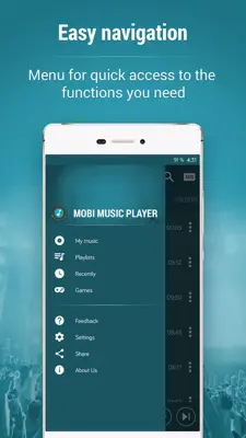 Mobi Music Player android App screenshot 3